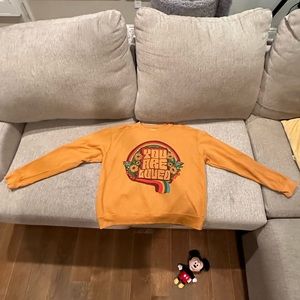 New Pretty Warm, Comfy & Hippie Logo Style Sweatshirt! Size Small. YOU ARE LOVED